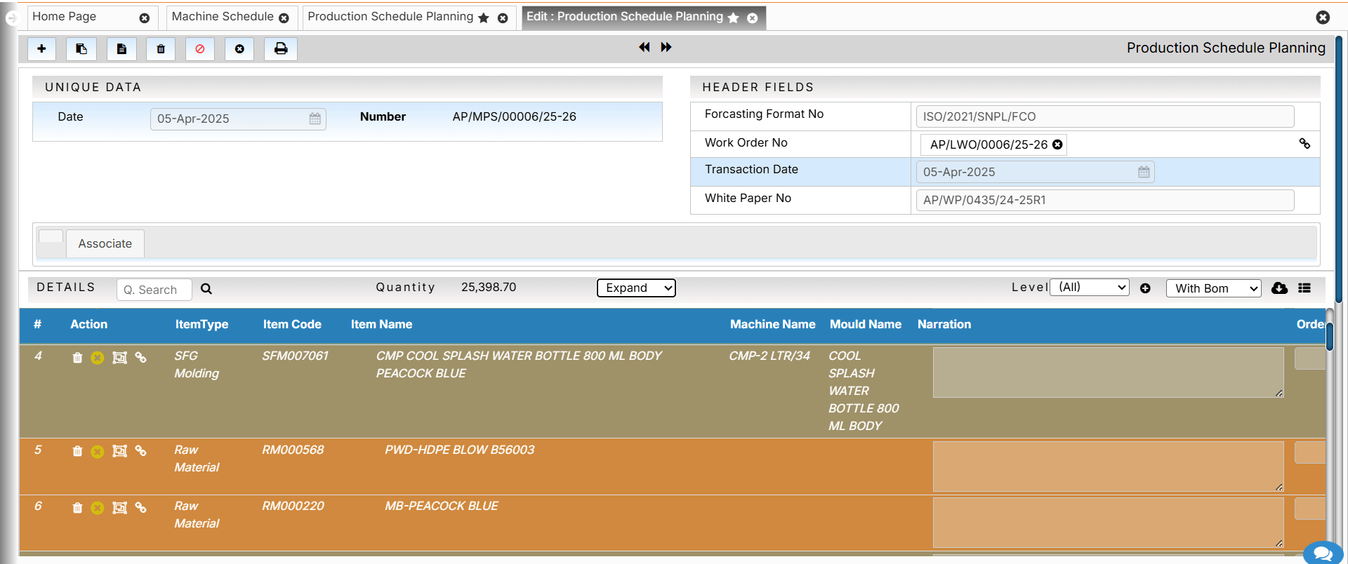 Production Work Order Management