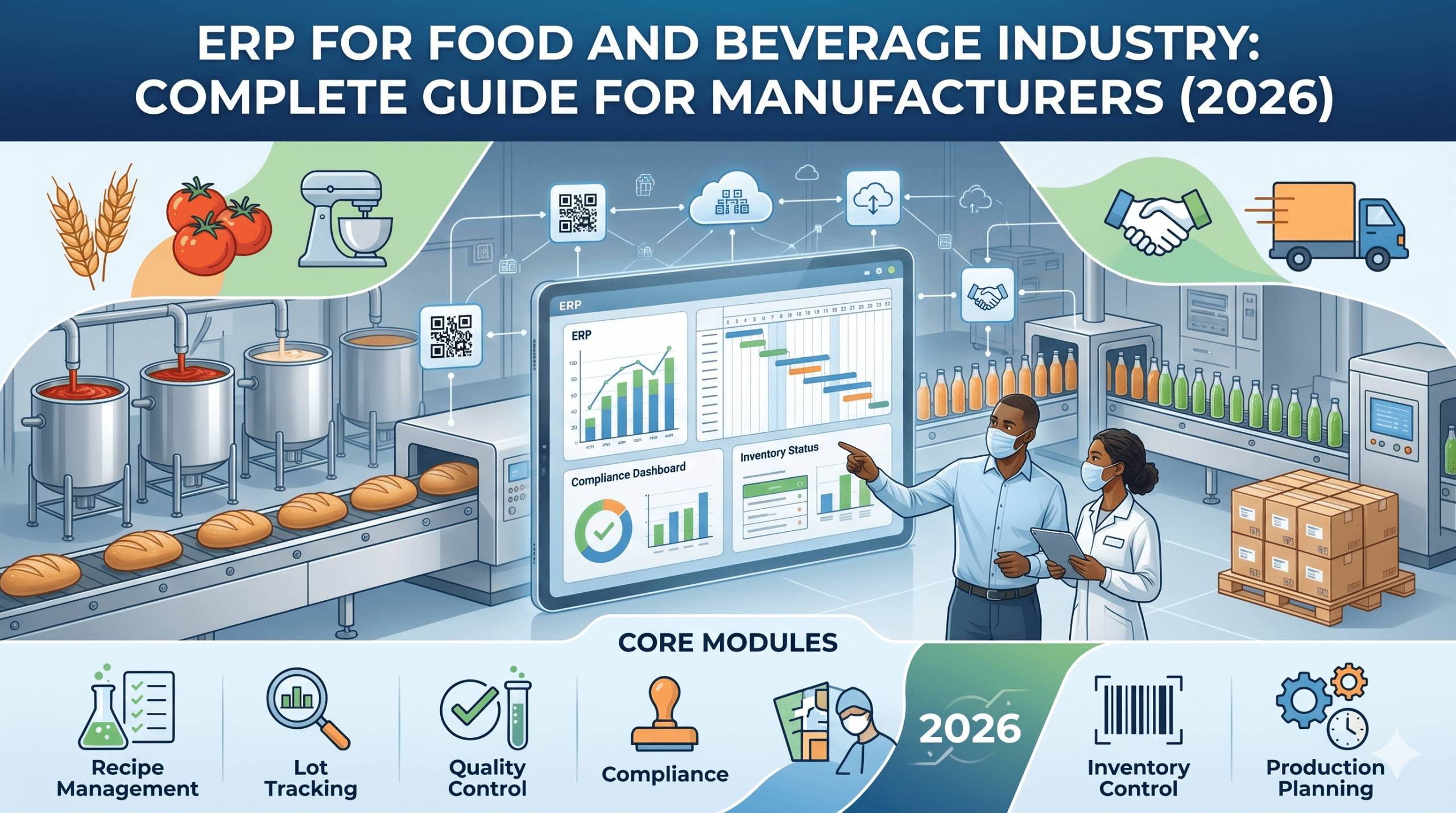 ERP for Food and Beverage Industry: Complete Guide for Manufacturers (2026)