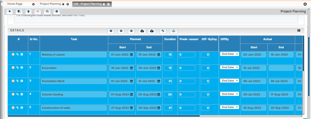 Project Planning & Scheduling