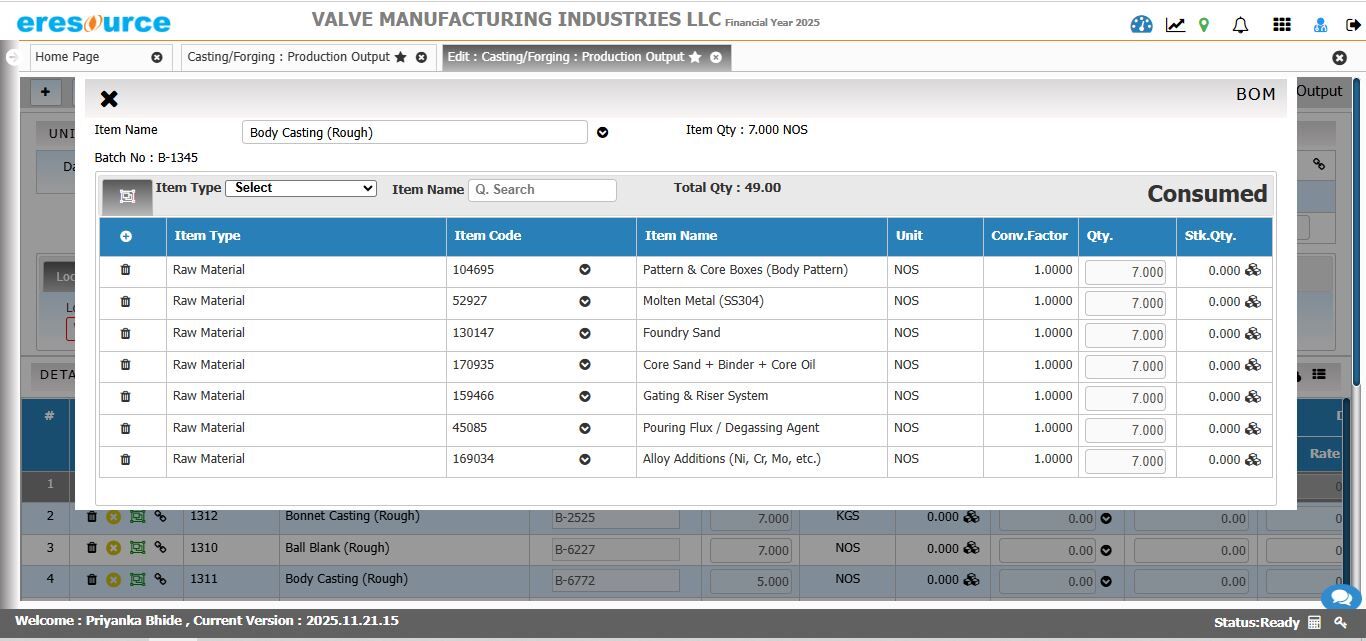 Production Planning & Scheduling