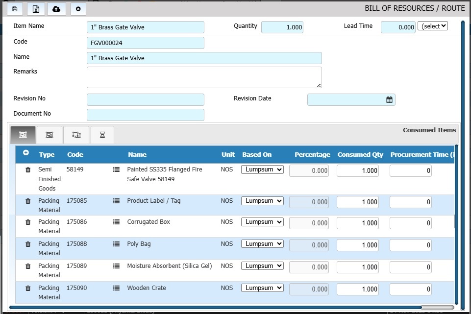 Bill of Materials (BOM) Management
