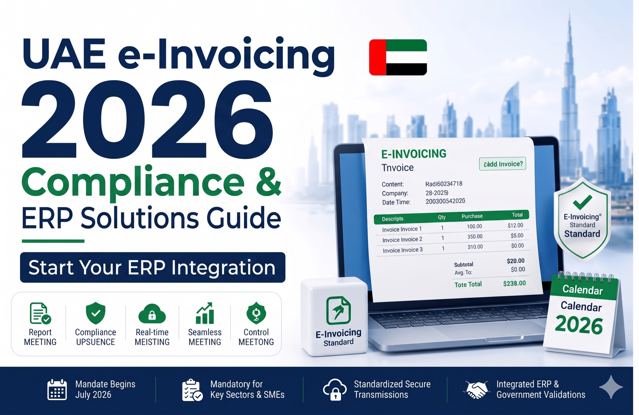 UAE E-Invoicing 2026 Guide | Compliance & ERP Solutions