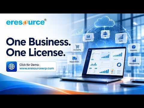 eresource ERP product video — One Business, One License