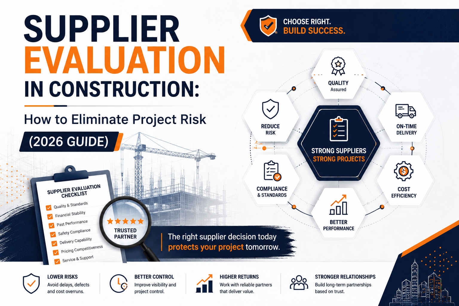 Supplier evaluation in construction guide
